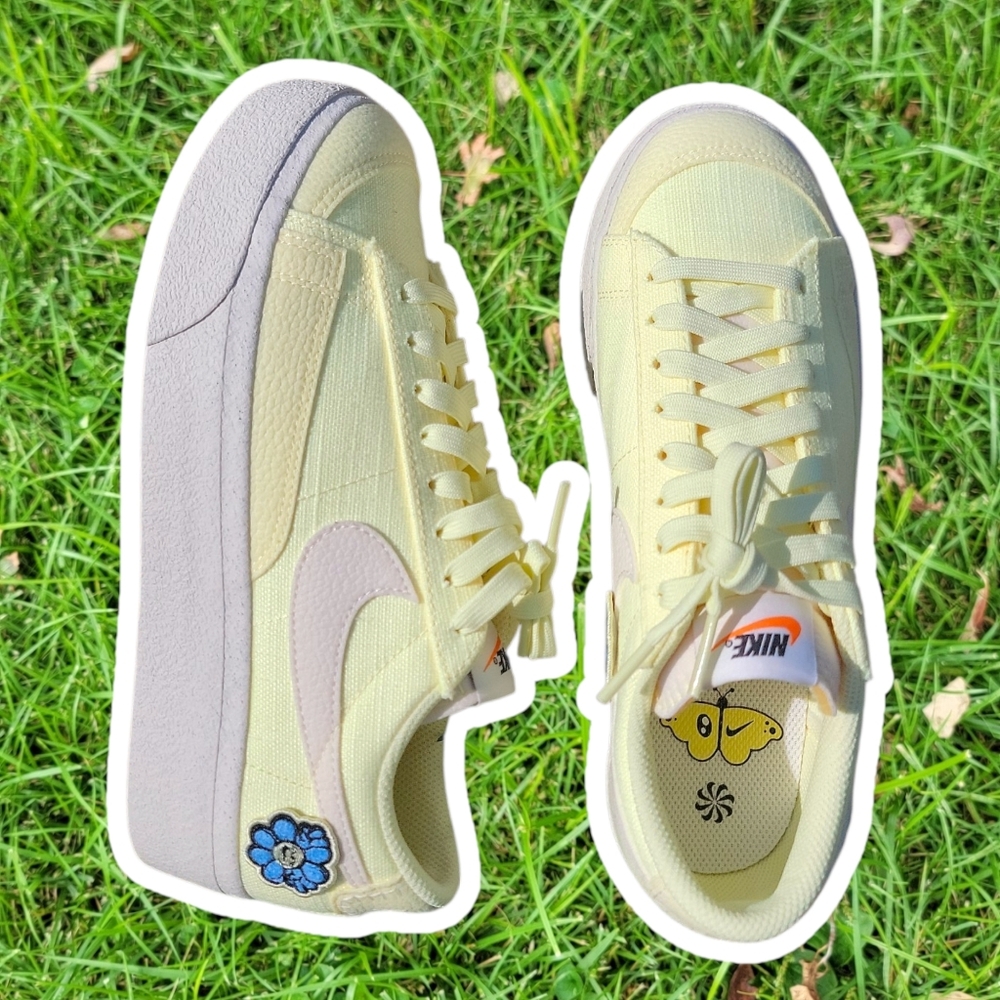 New Flower Power Nike Low Platform Blazers Canvas